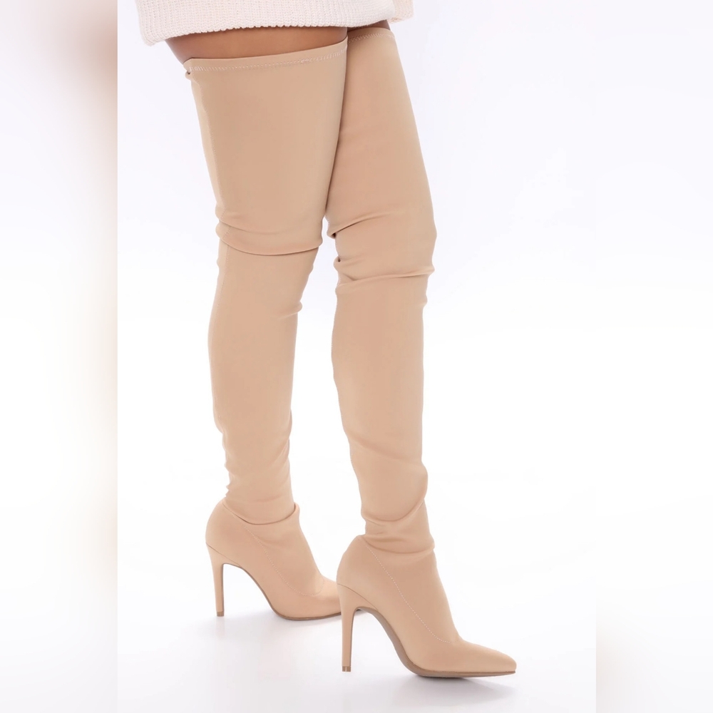 Fashion Nova Keyana Thigh High Boots